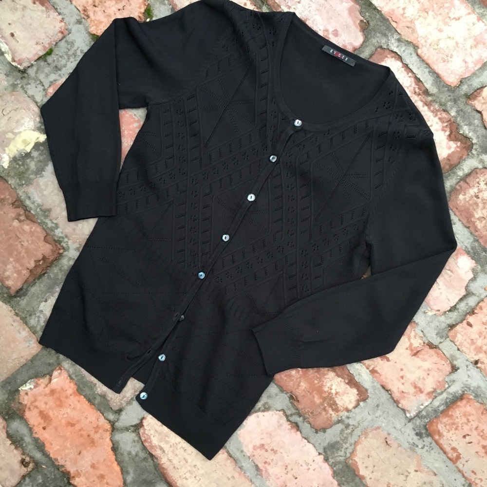 Cygnus black cardigan small